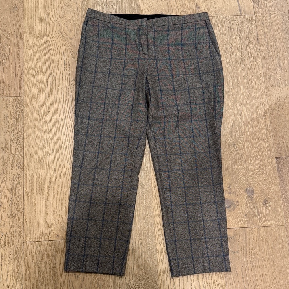 Theory women’s Charcoal Checkered Pants